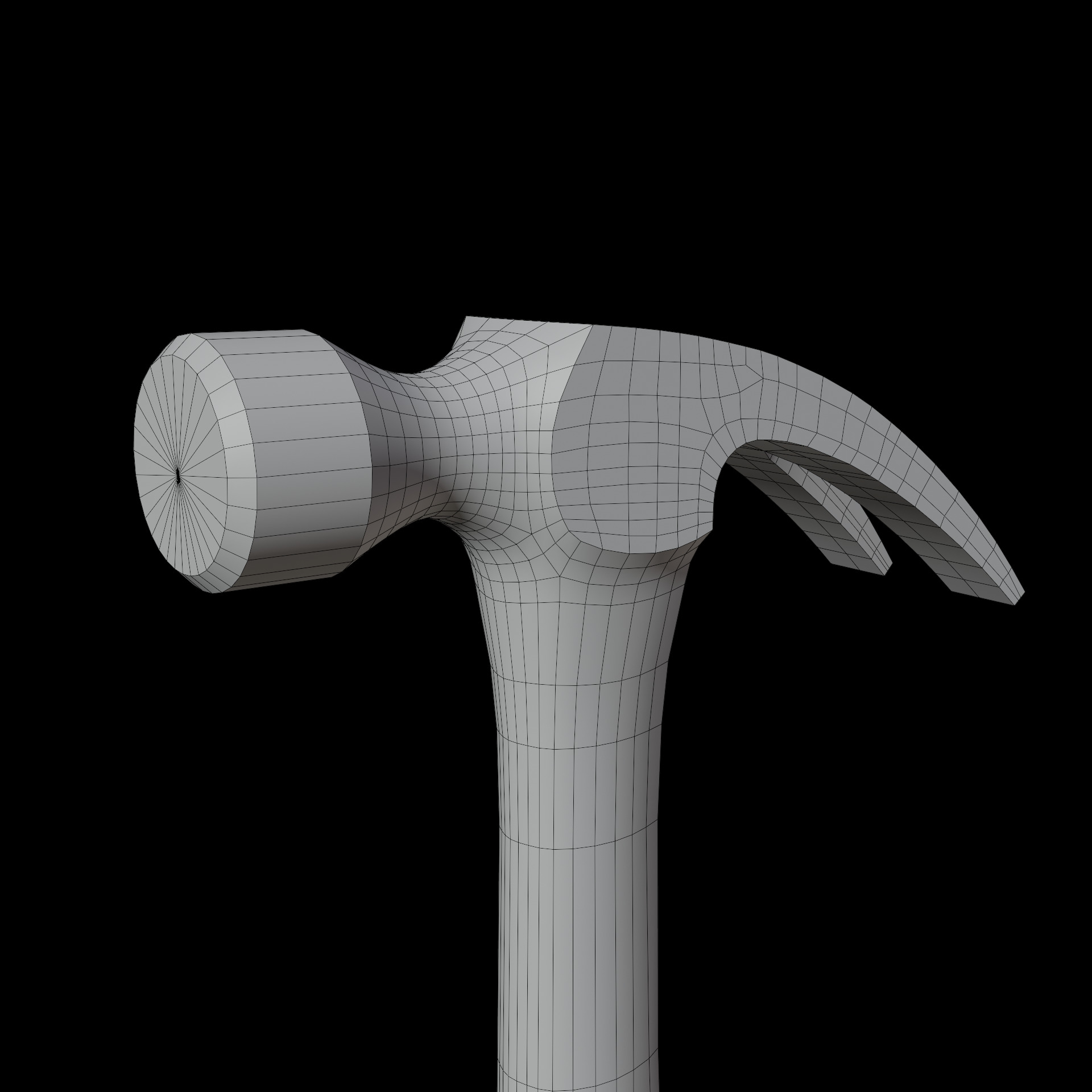 Hammer - Low poly Low-poly 3D model_21