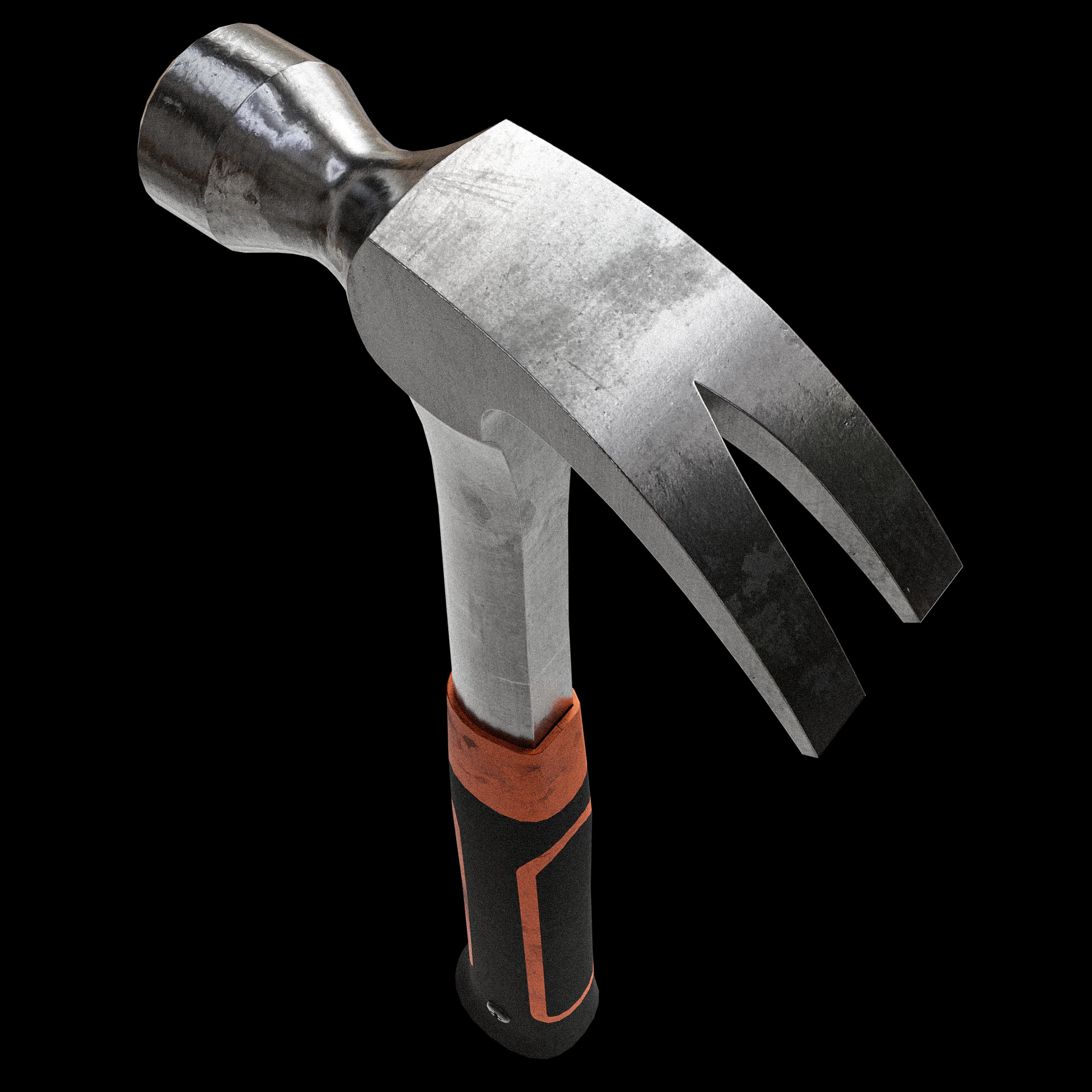 Hammer - Low poly Low-poly 3D model_13