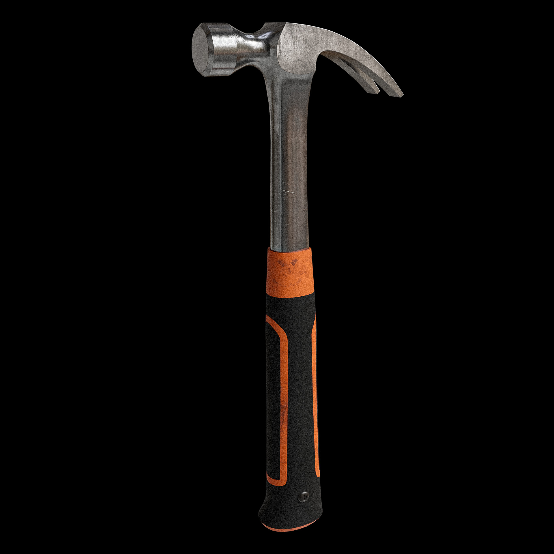 Hammer - Low poly Low-poly 3D model_2