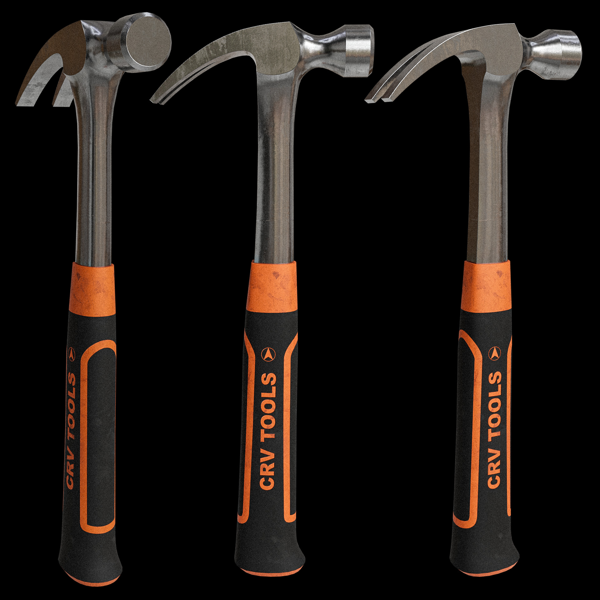 Hammer - Low poly Low-poly 3D model_9