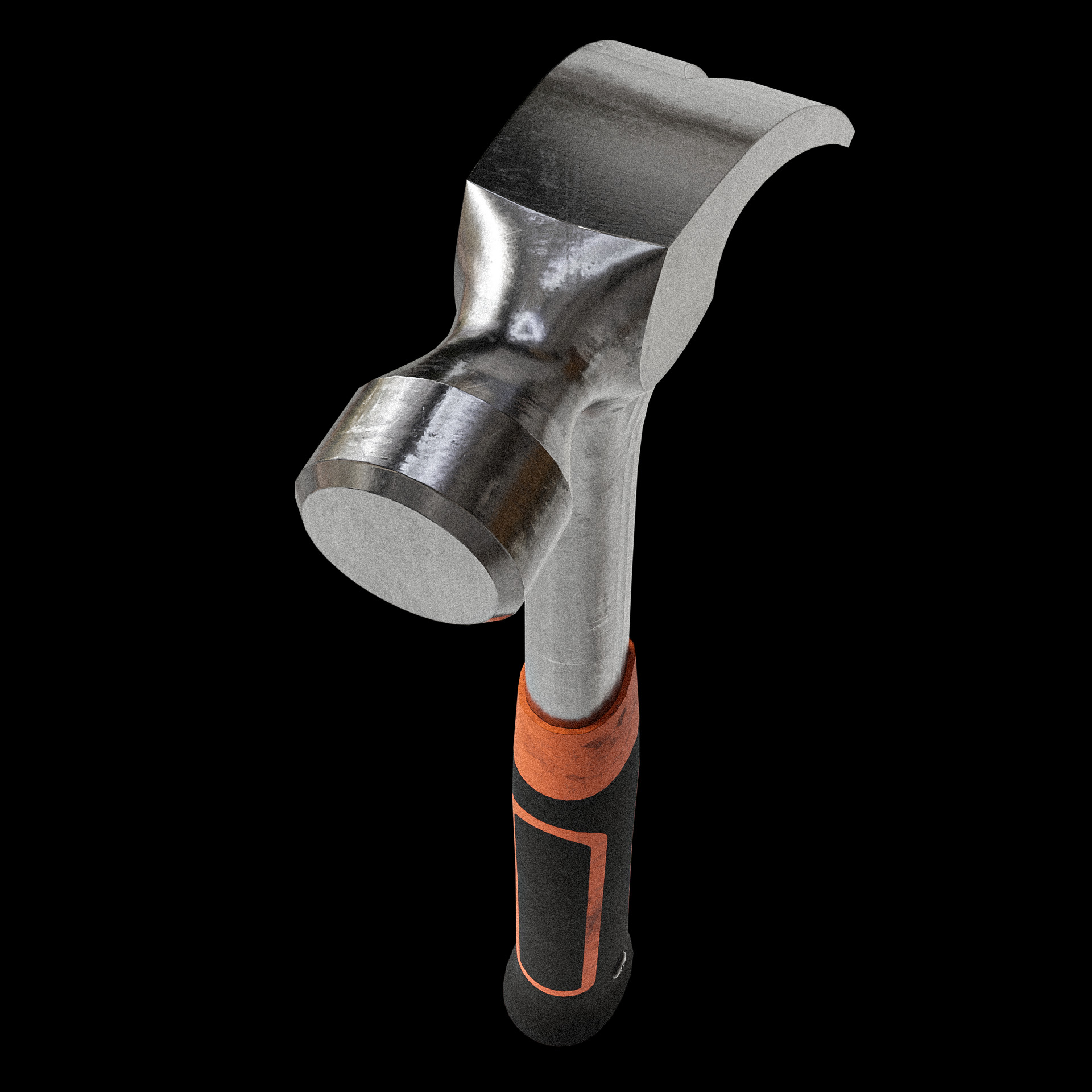Hammer - Low poly Low-poly 3D model_11