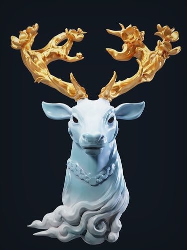 Deer Head 3D print model