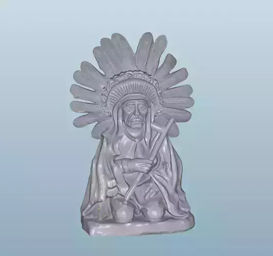 INDIAN W3 Native American Figures 3D print model