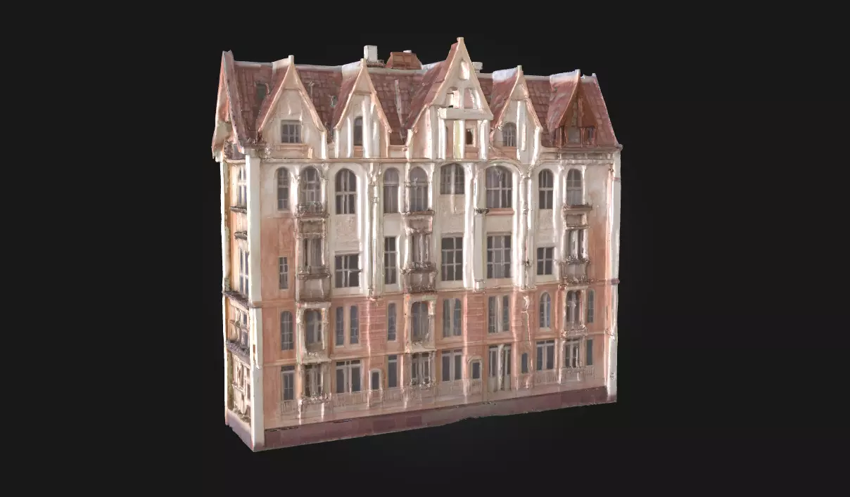 Elegant Facade Refined Architectural Model for Urban 3D model_0
