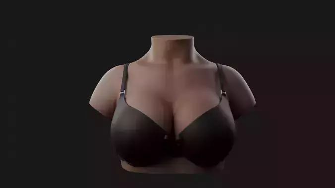 Large Female Bust 3D Model 3D print model