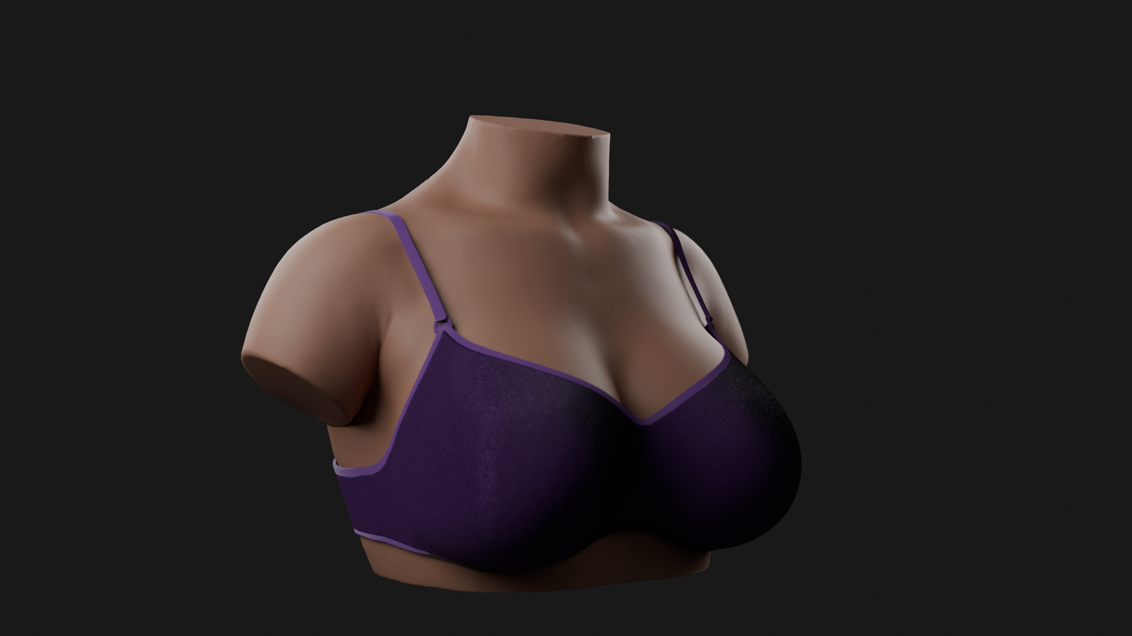 Large Female Bust 3D Model 3D print model_5
