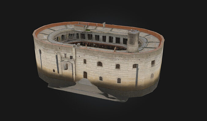 Castle Keep  Central Stronghold Model for Medieval 3D model