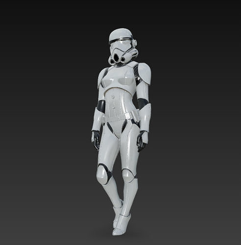 Female Stormtrooper - Star Wars Free 3D print model