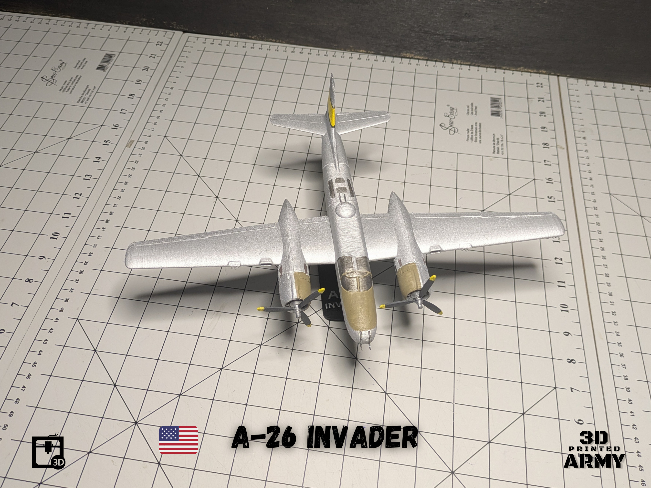 Douglas A-26 Invader - 3D printing files - 1-66 th scalemodel 3D print model_18