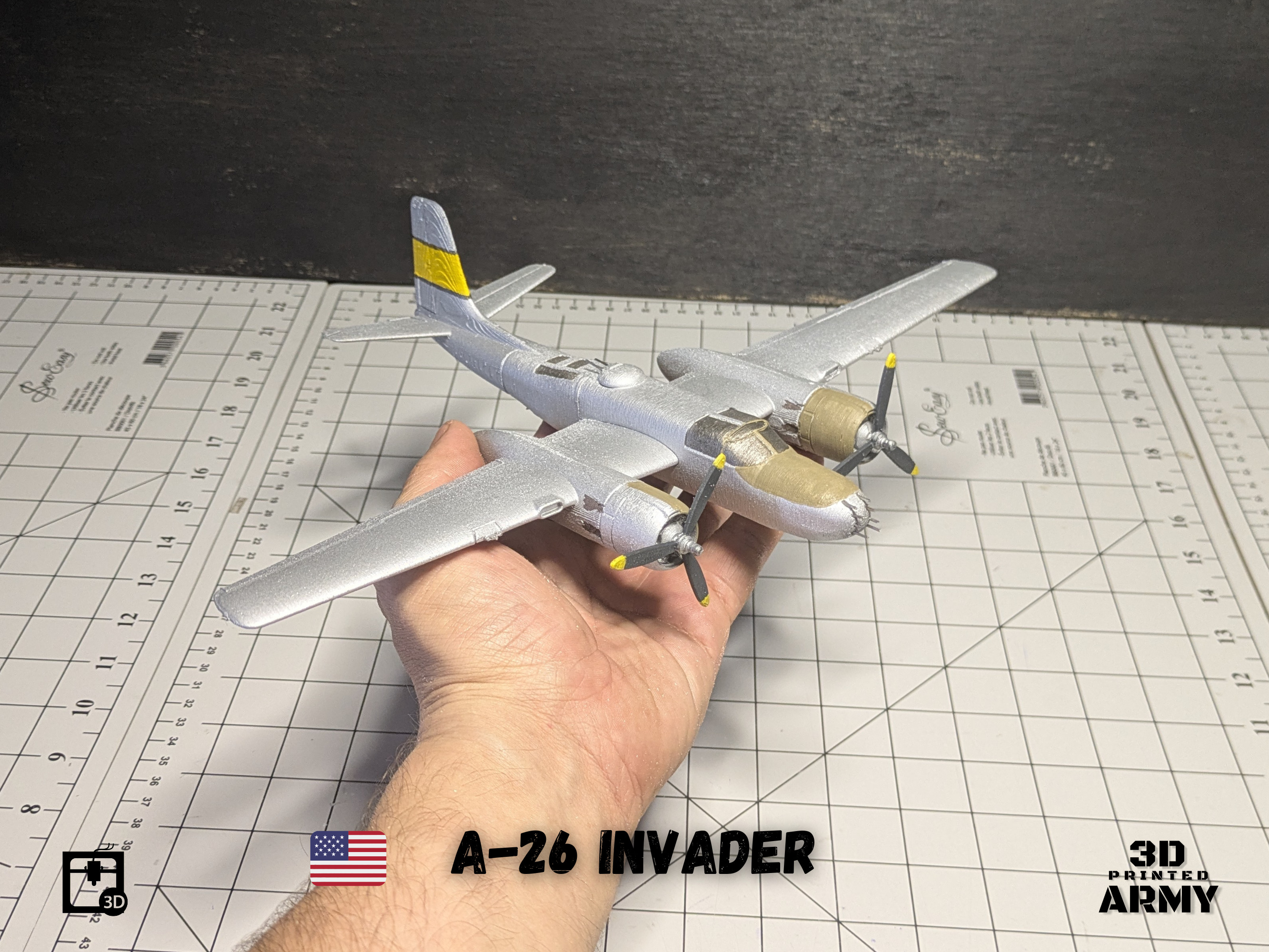 Douglas A-26 Invader - 3D printing files - 1-66 th scalemodel 3D print model_11
