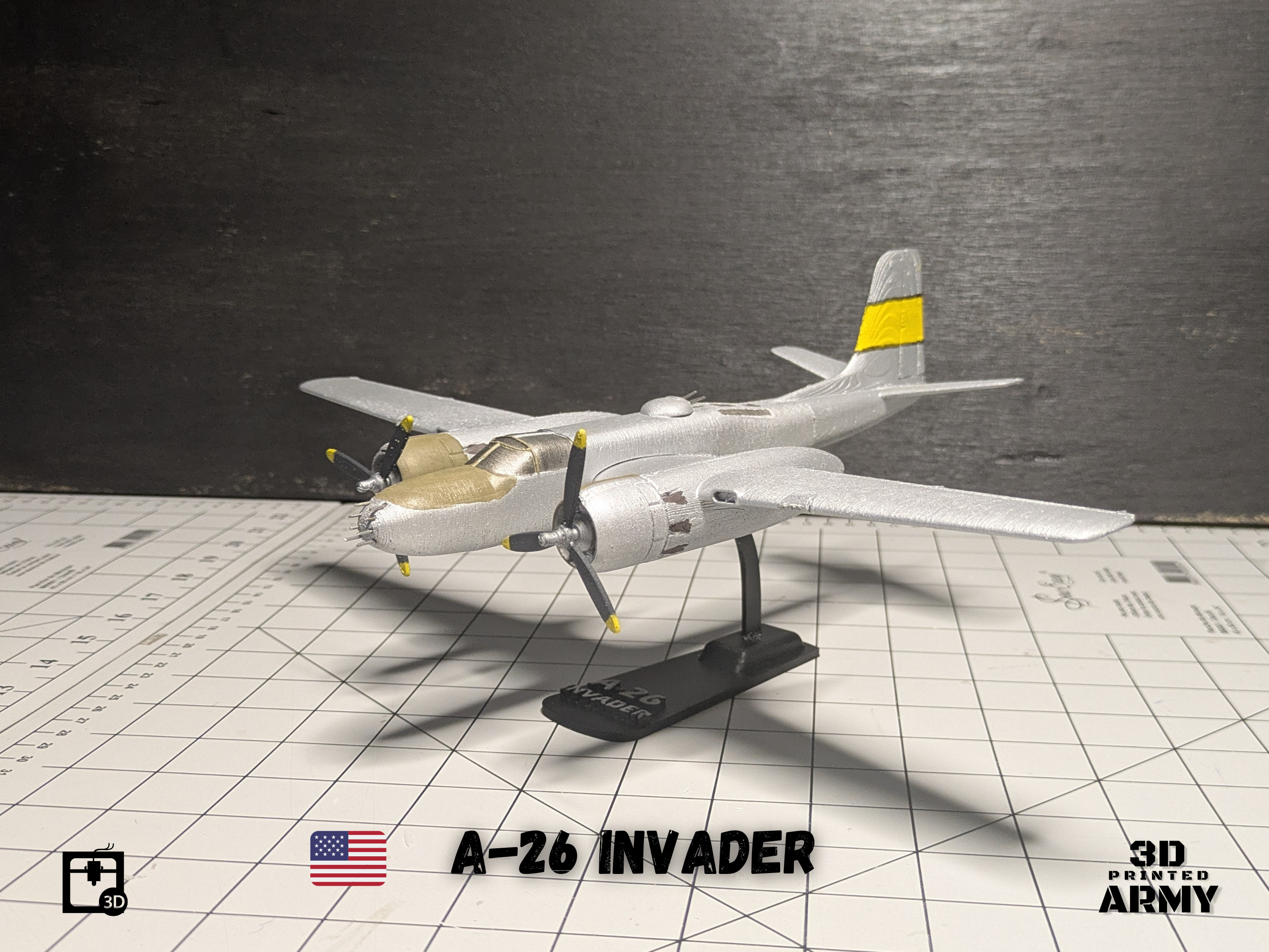 Douglas A-26 Invader - 3D printing files - 1-66 th scalemodel 3D print model_14