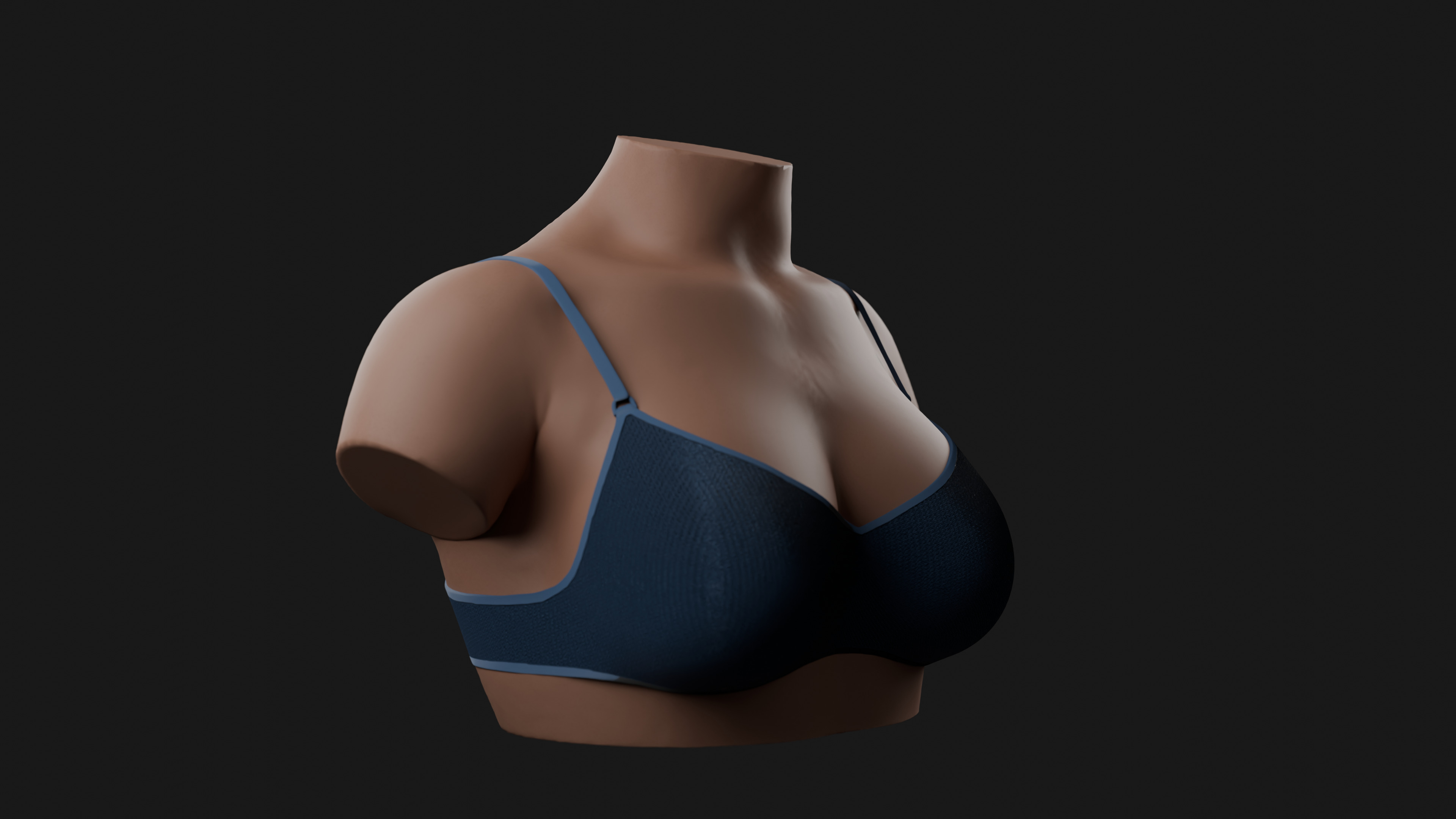 Medium Female Bust 3D Model 3D print model_16