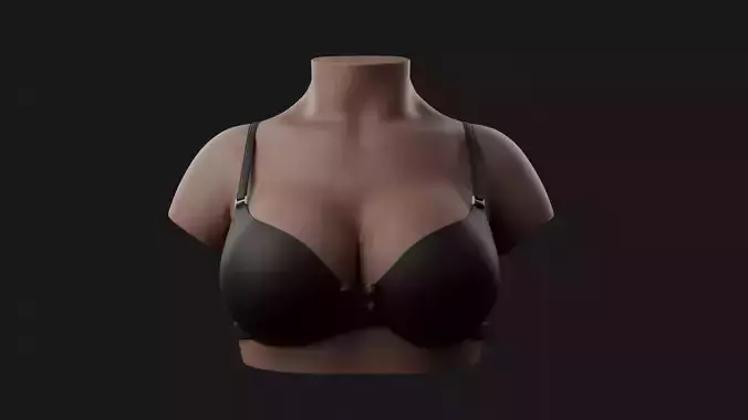 Medium Female Bust 3D Model 3D print model