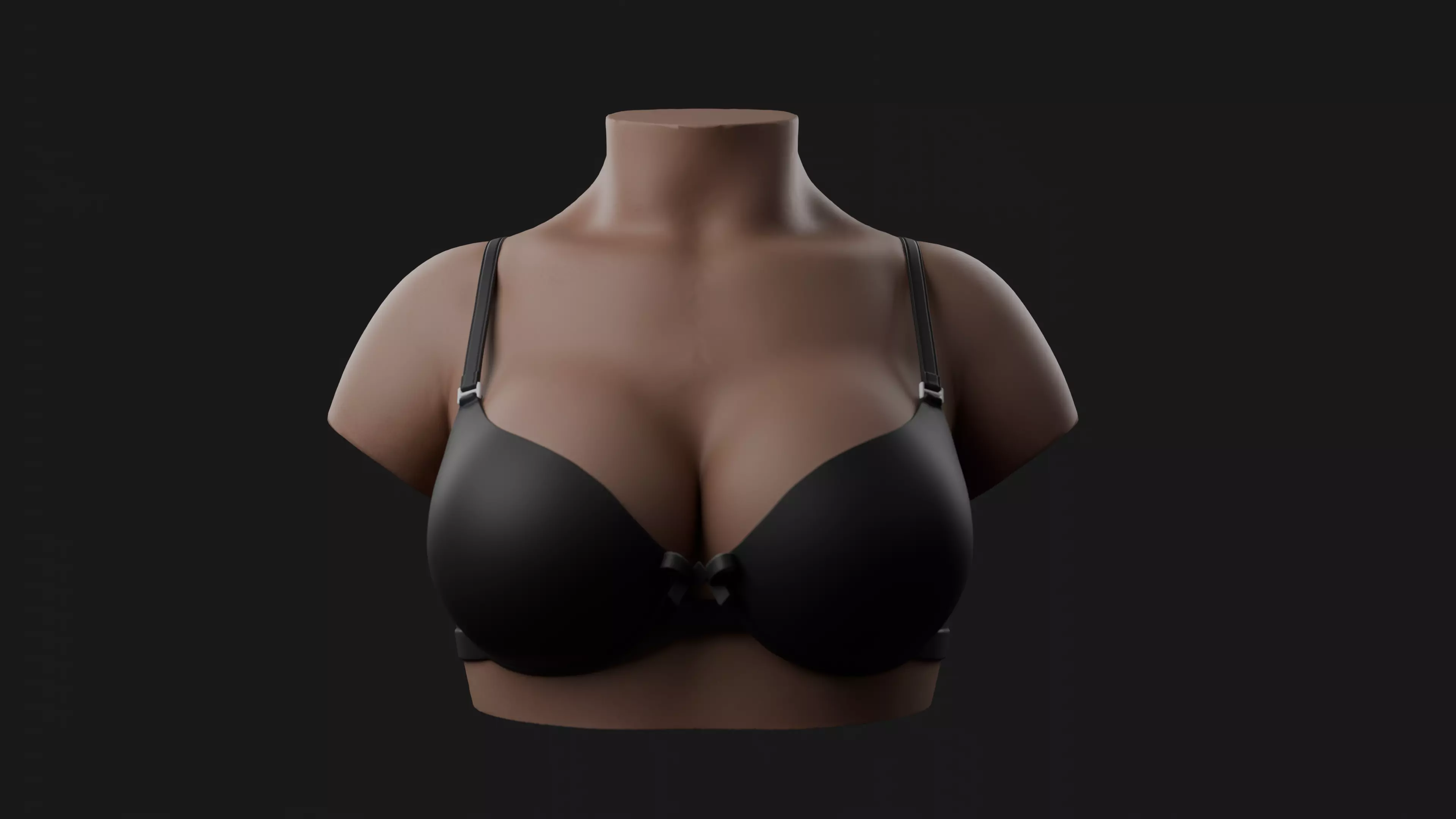Medium Female Bust 3D Model 3D print model_0