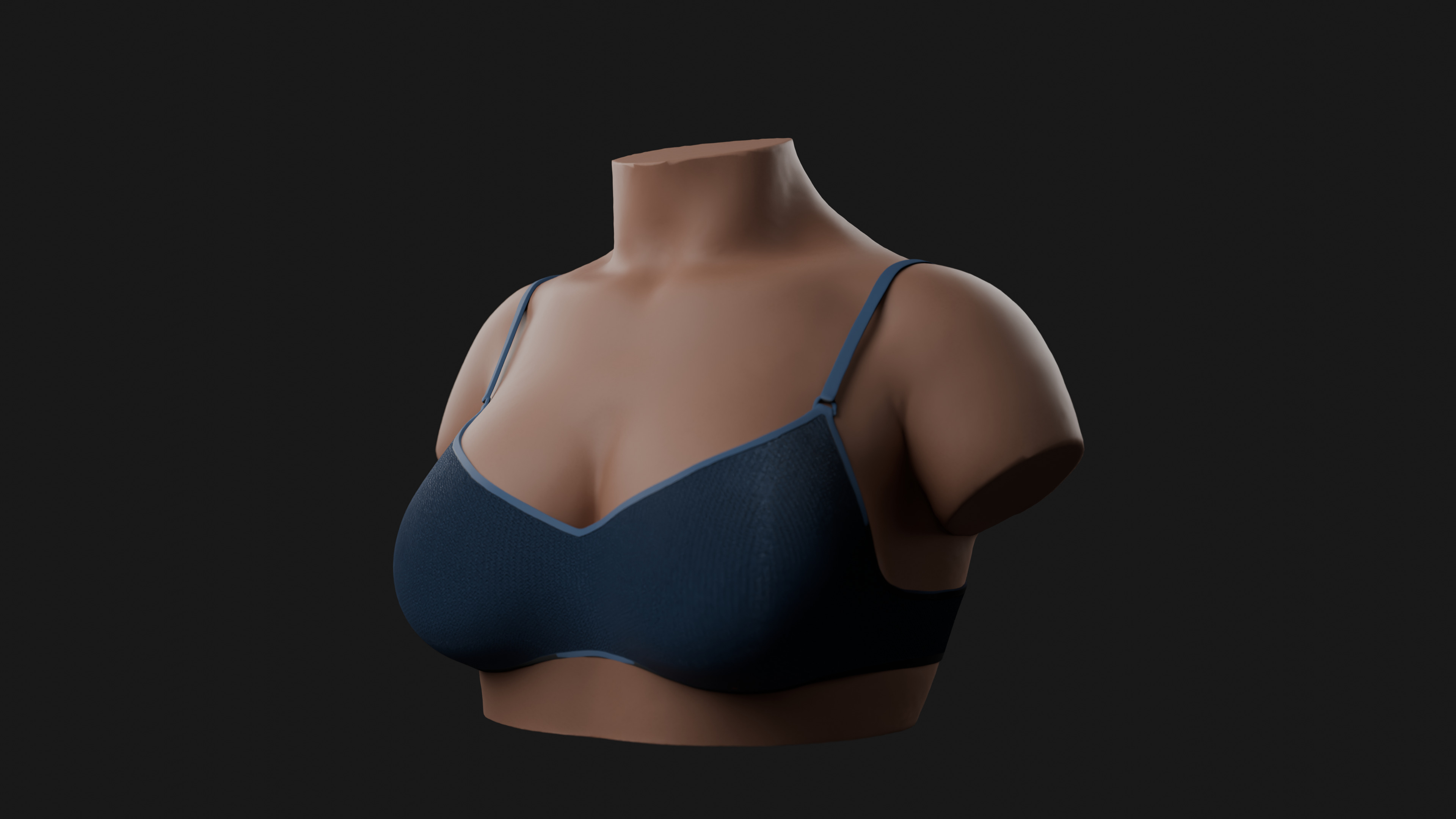 Medium Female Bust 3D Model 3D print model_14