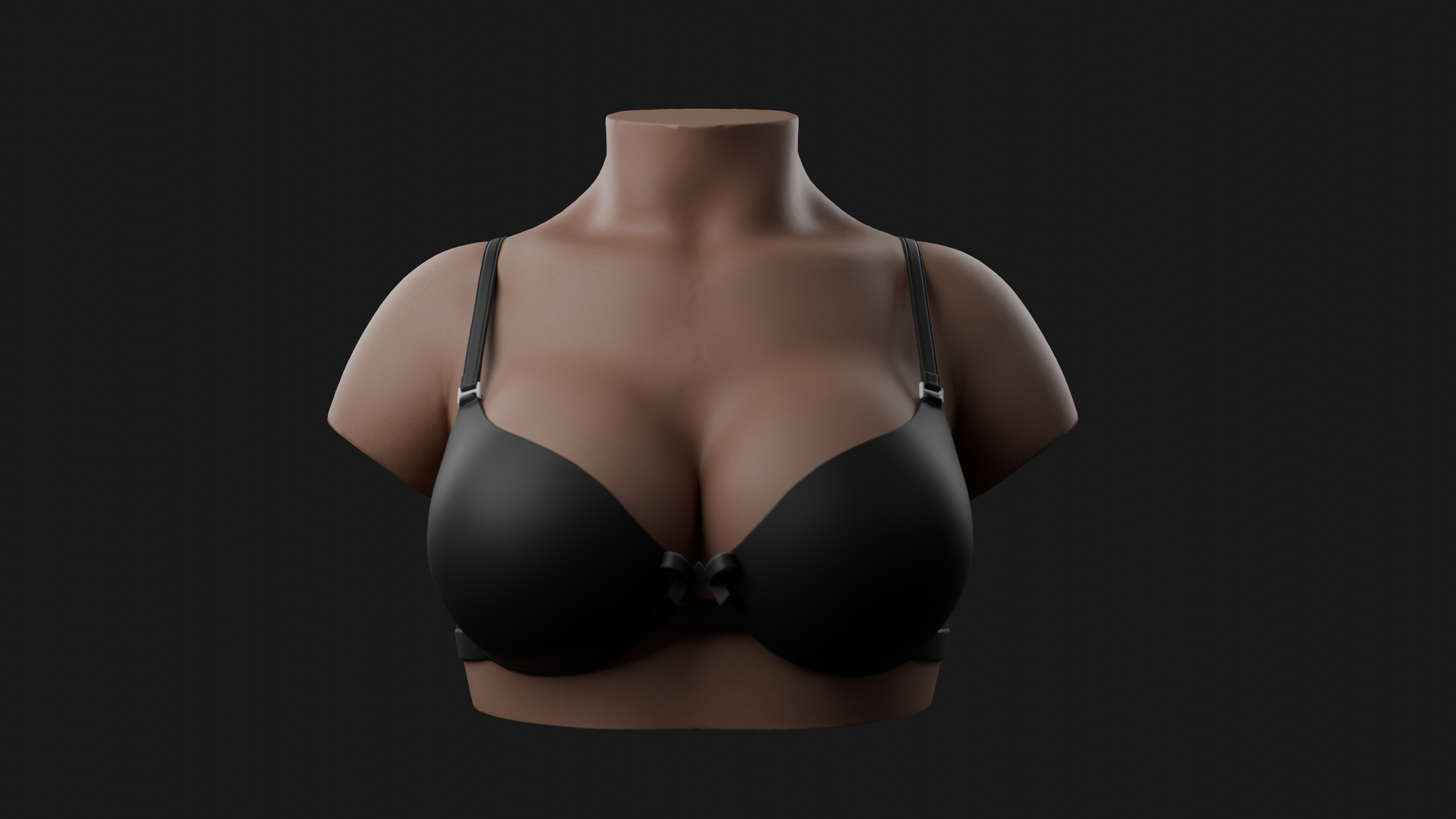 Medium Female Bust 3D Model 3D print model_1