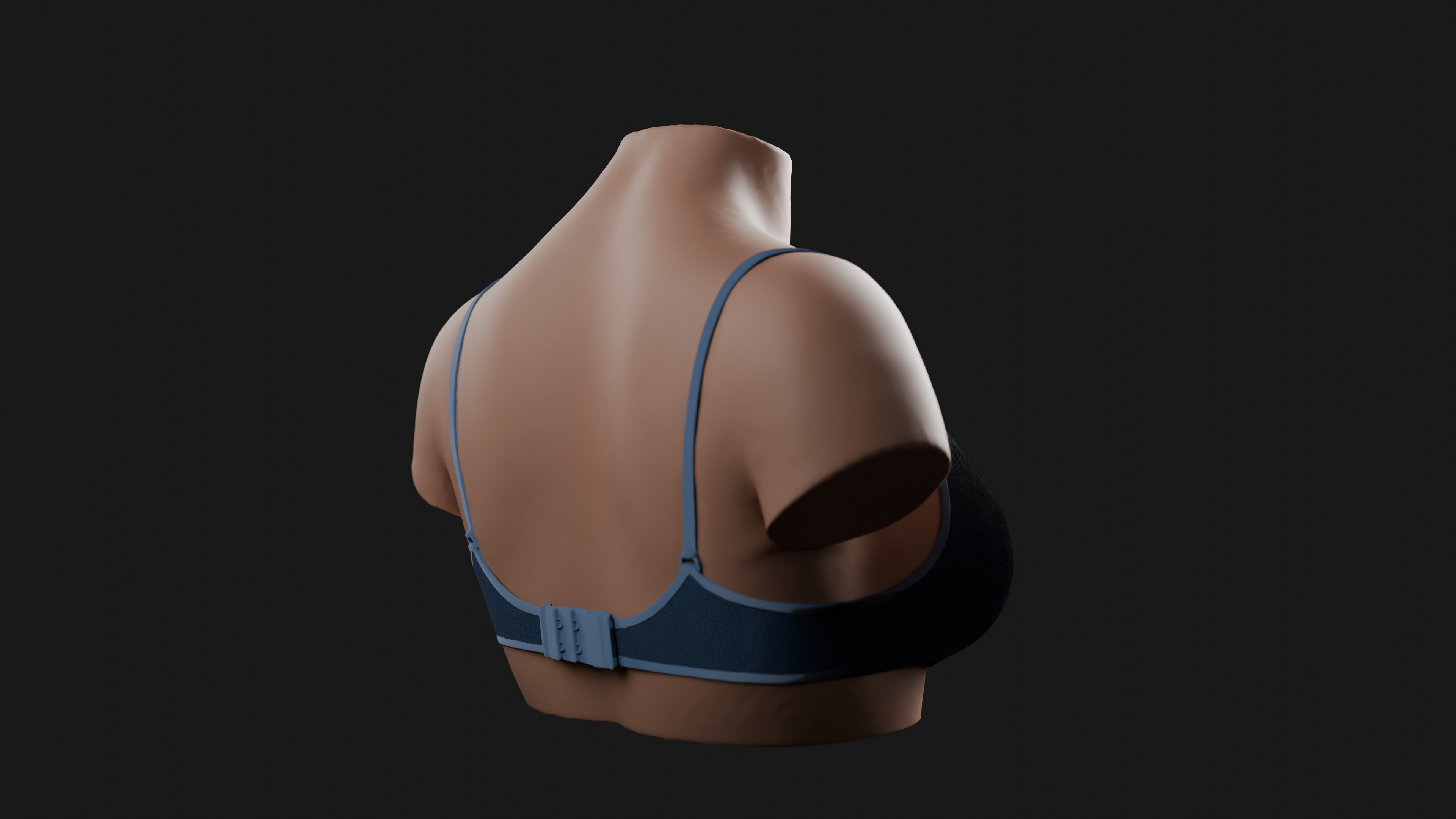 Medium Female Bust 3D Model 3D print model_11