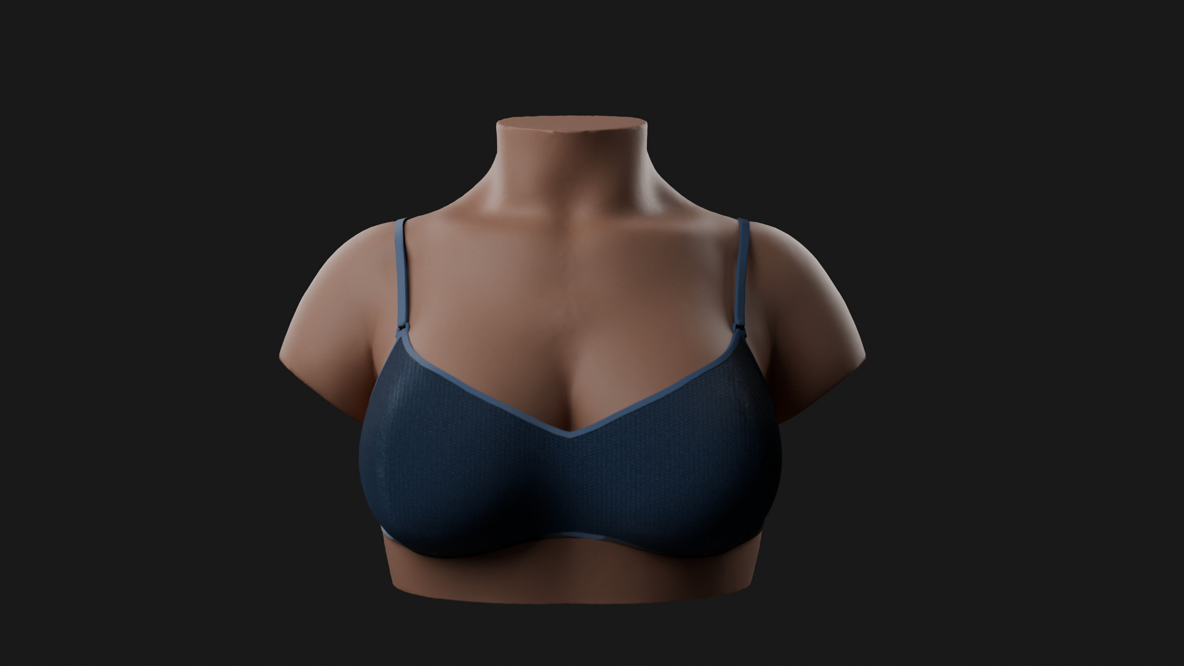 Medium Female Bust 3D Model 3D print model_9