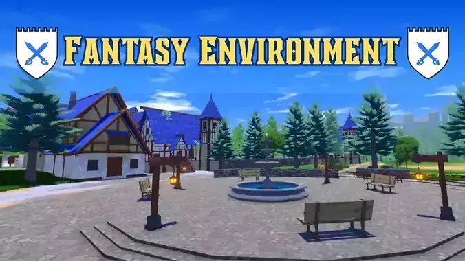 Fantasy Medieval Environment  GAME READY 