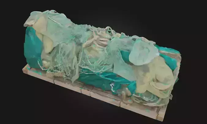 Fishing Nets on a Pallet  Coastal Prop Model for Harbor 3D model