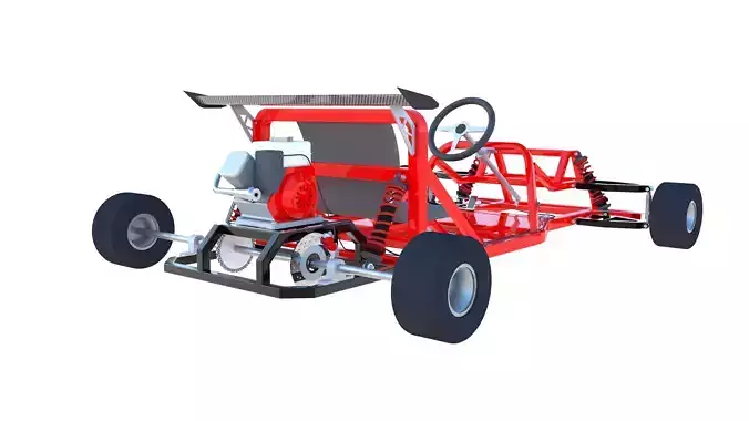 Go-Kart 3D Model