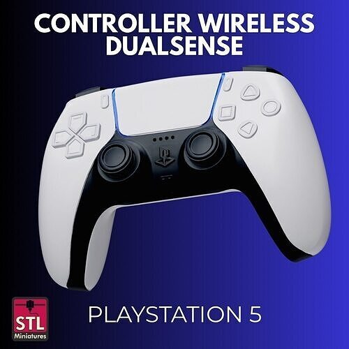 Next Gen Grip STL File PS5 Style Controller Console Model 3D print model