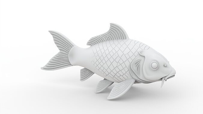 Koi Fish 3D Print Model 3D print model
