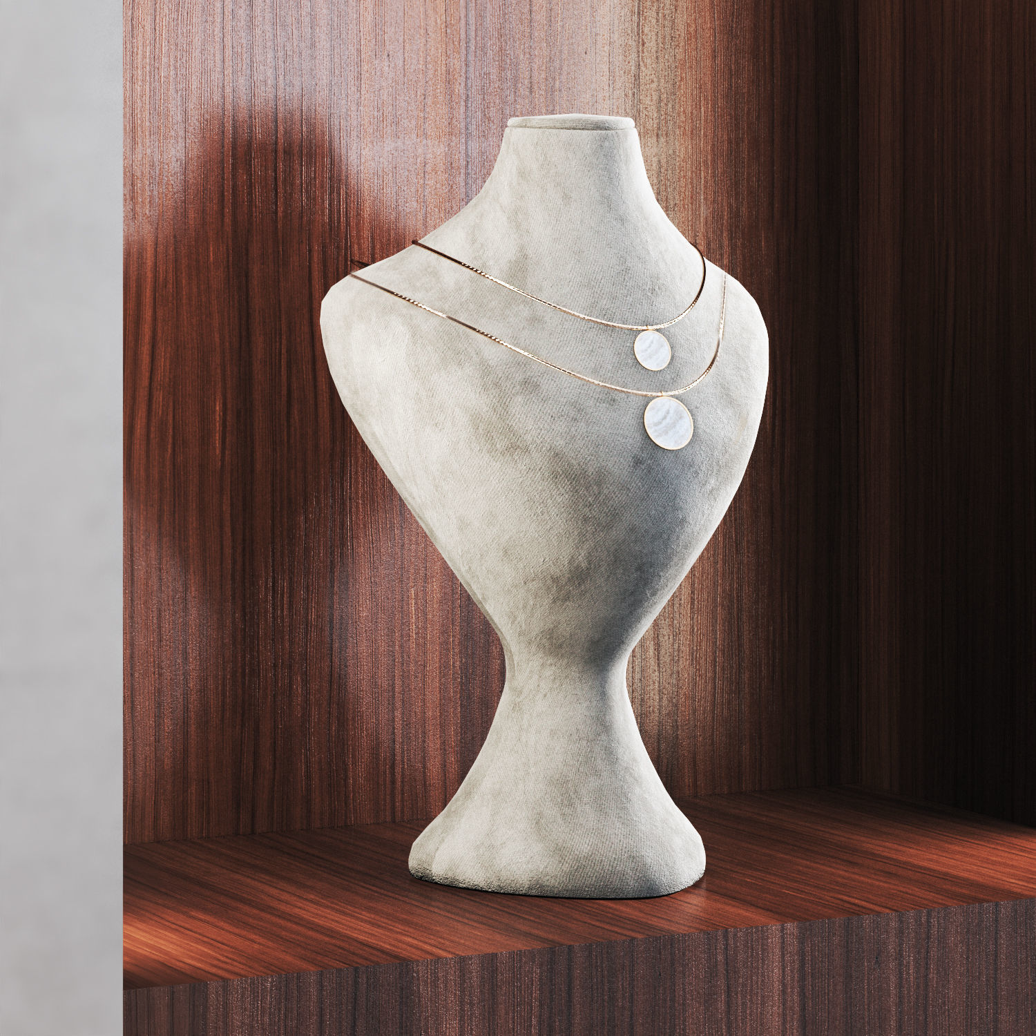 jewelry store showcase for gallery and showrooms 3D Model Collection_12