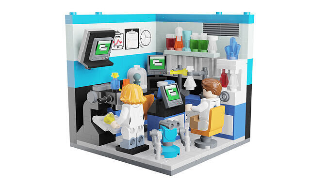 MocBricks3D - The-Future-Dreams-House - Scientist 3D print model