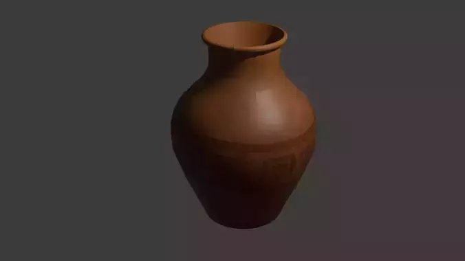 Ancient Terracotta Vase 3D model