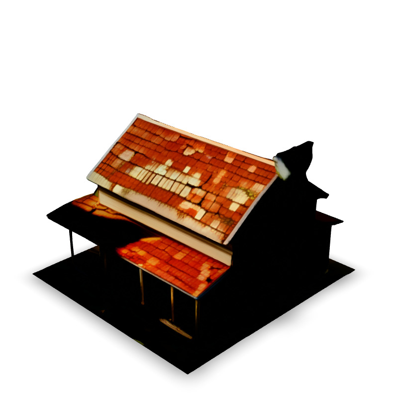 Low Poly Isometric Farm Scene Low-poly 3D model_4