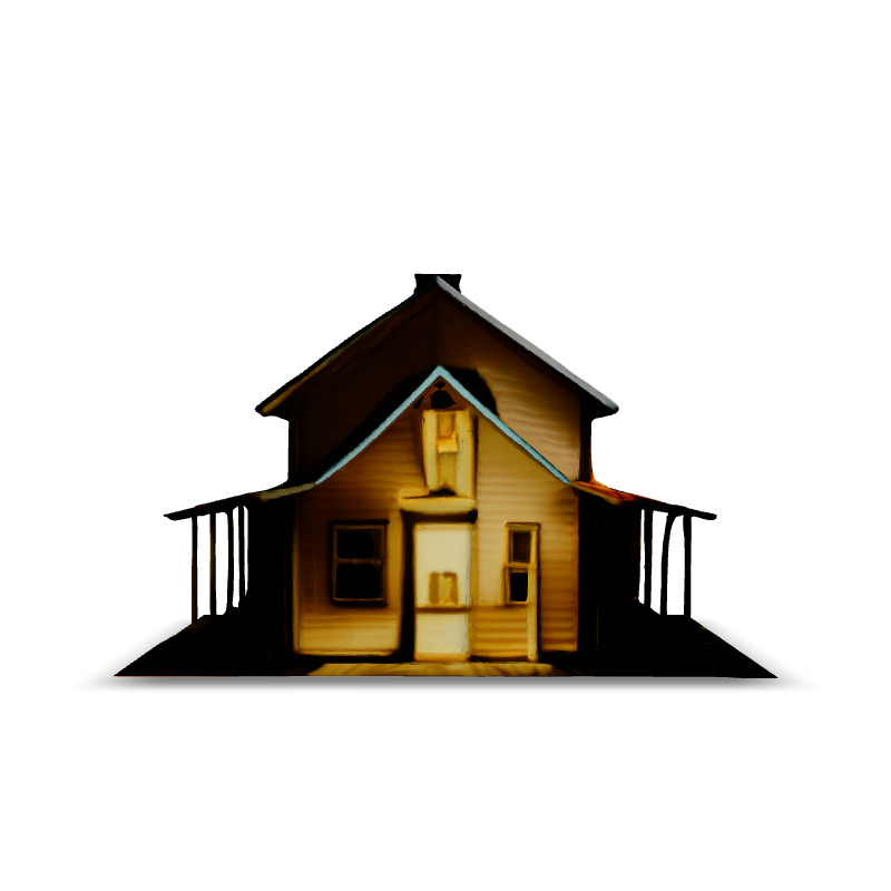 Low Poly Isometric Farm Scene Low-poly 3D model_3