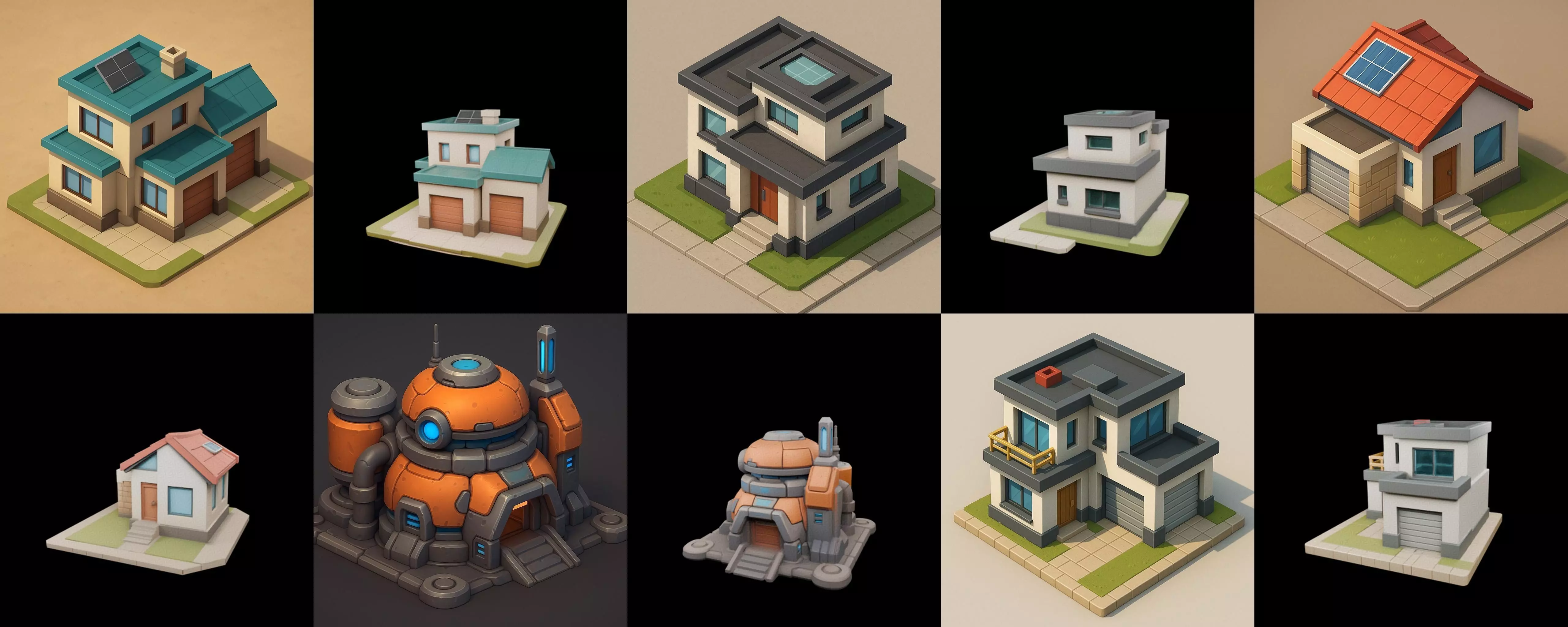 Home Sweet Home bundle 5 pack 100 glb 3D model