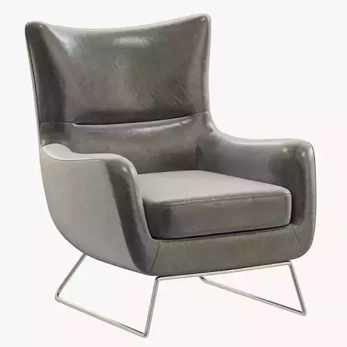 RH Modern Liam Leather Chair
