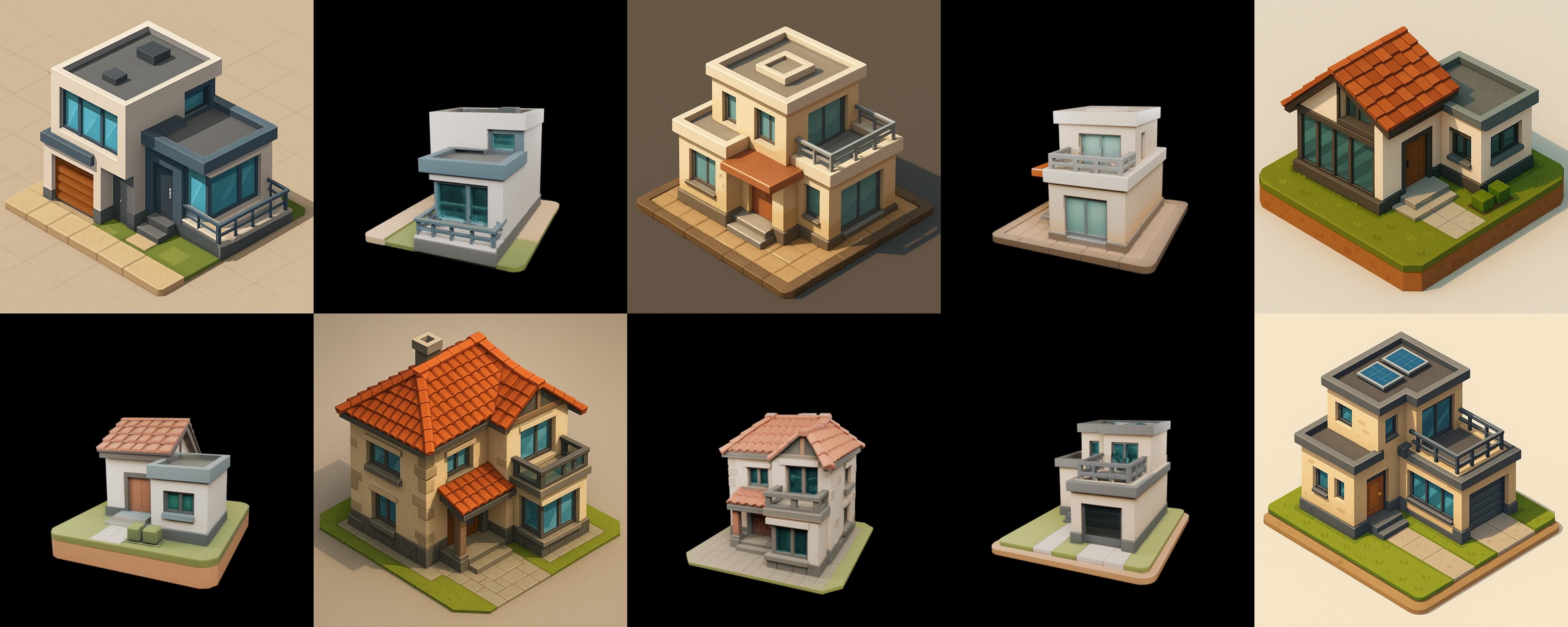 Home Sweet Home bundle 20 pack 100 glb 3D model_10