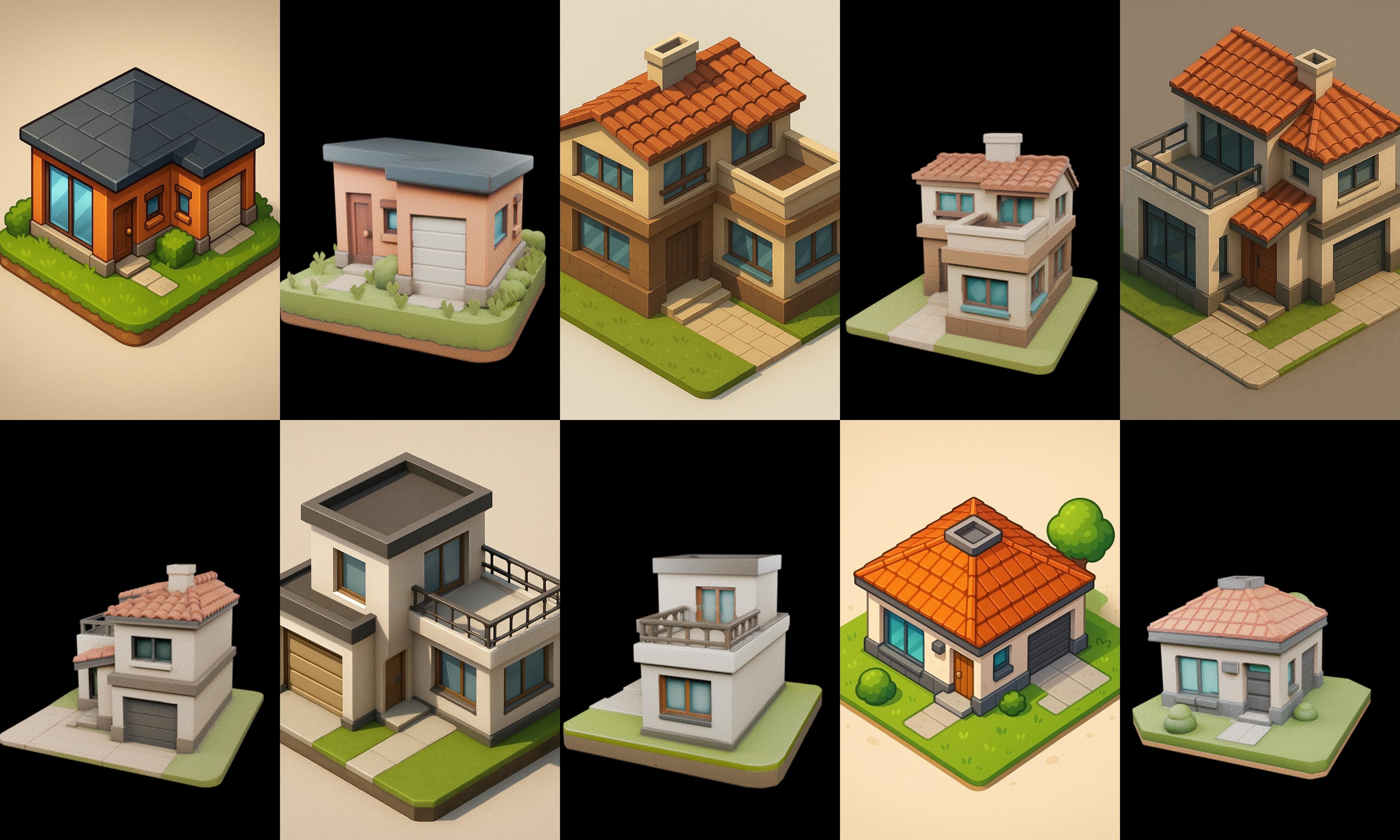 Home Sweet Home bundle 20 pack 100 glb 3D model_17