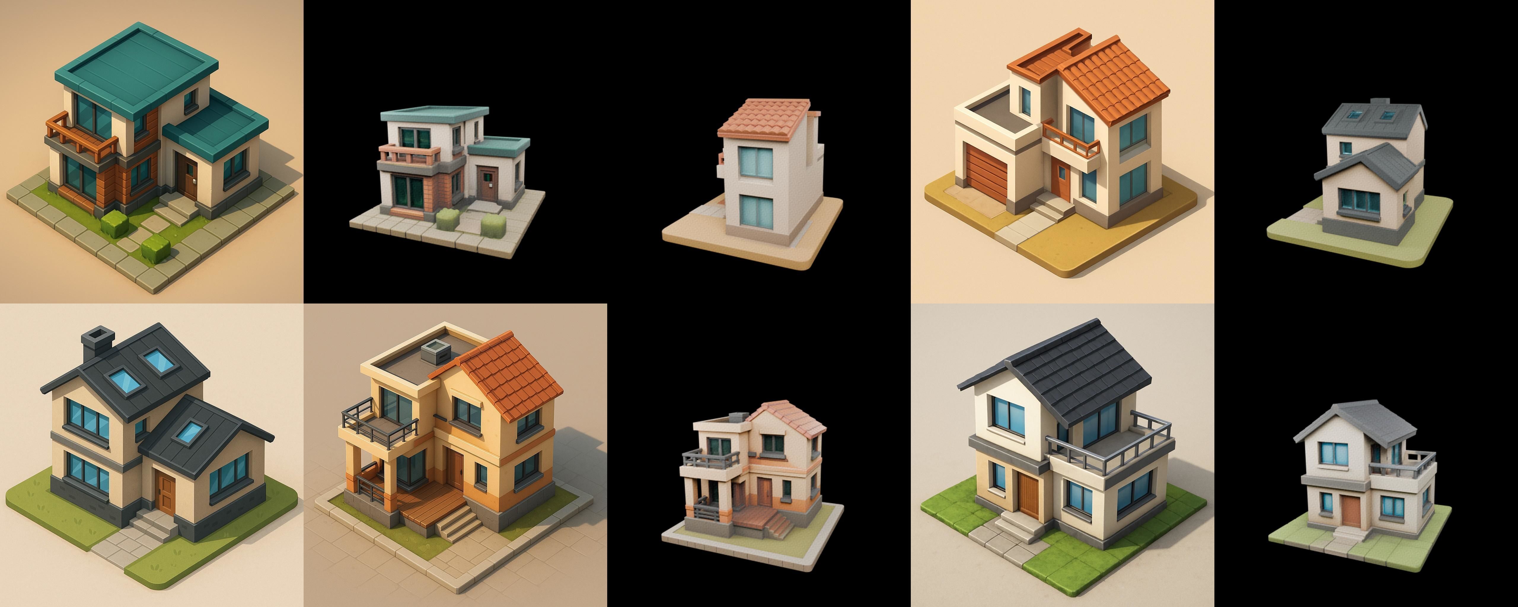 Home Sweet Home bundle 20 pack 100 glb 3D model_7