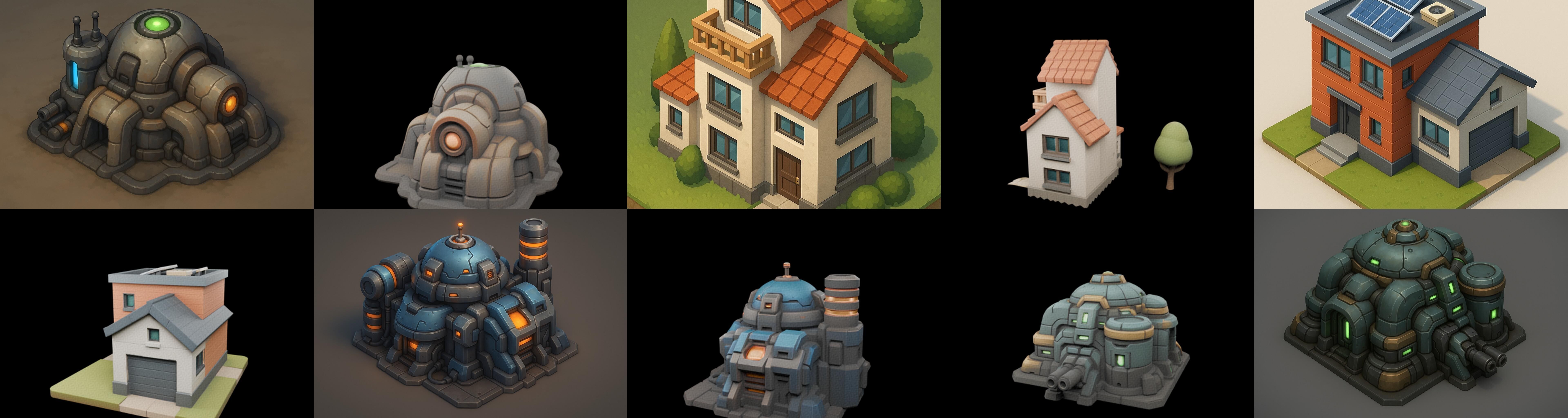 Home Sweet Home bundle 2 pack 100 glb 3D model_11