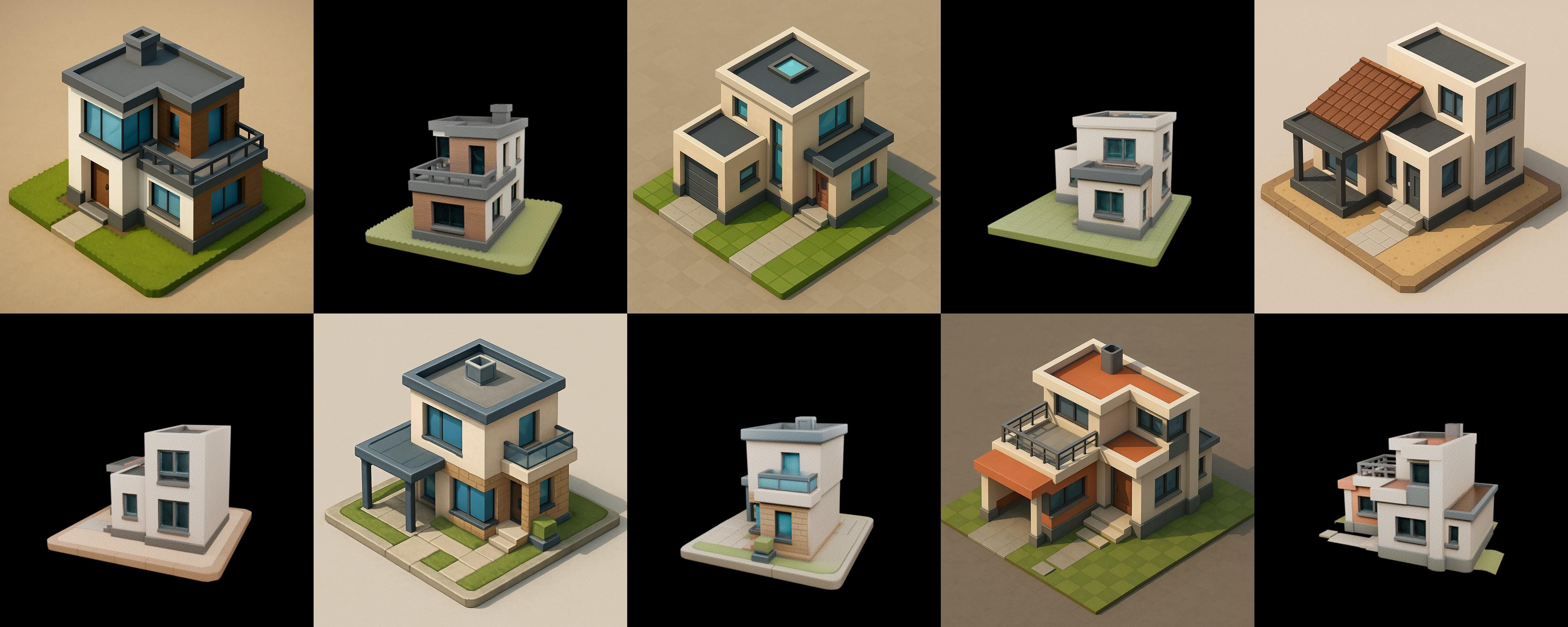 Home Sweet Home bundle 2 pack 100 glb 3D model_8