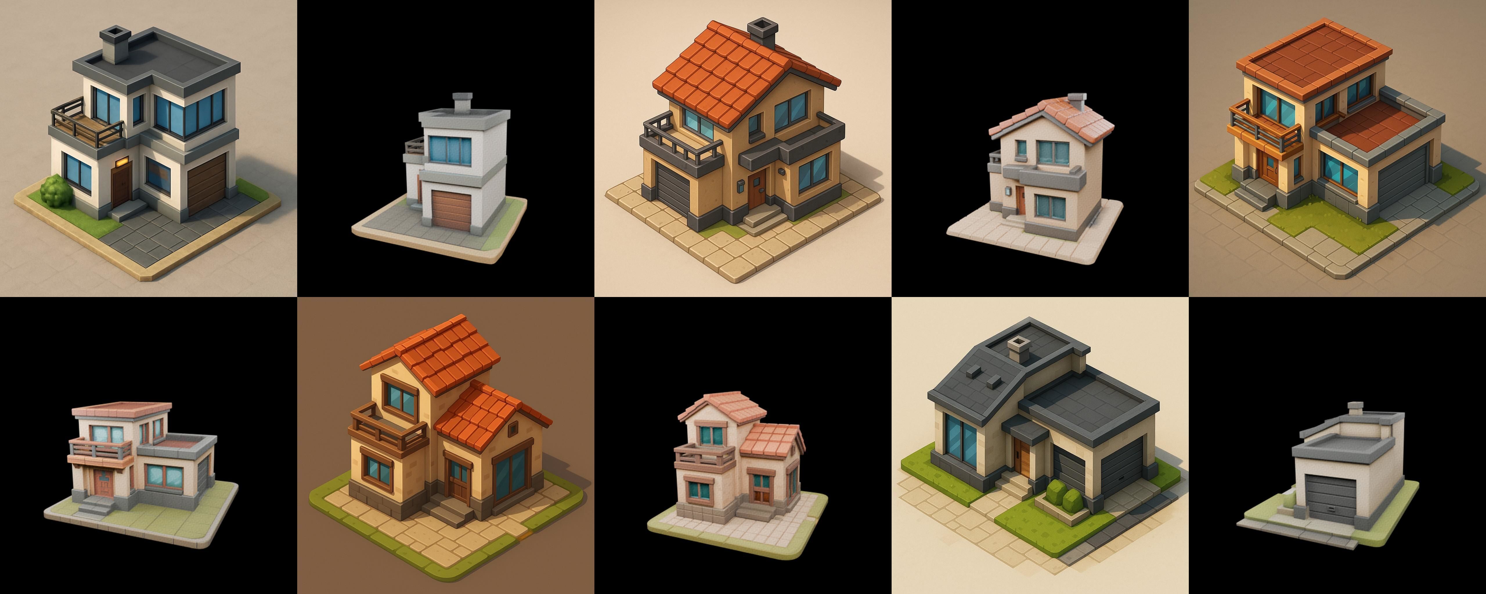 Home Sweet Home bundle 2 pack 100 glb 3D model_15