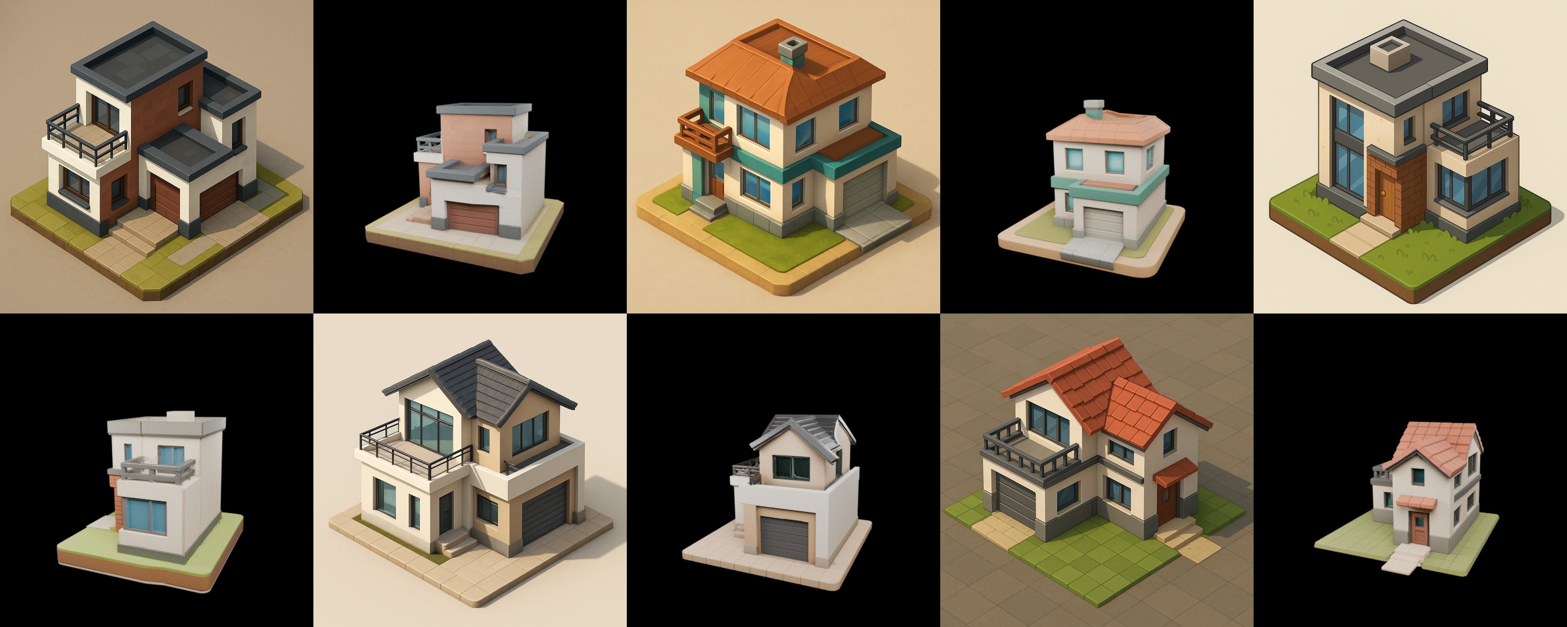 Home Sweet Home bundle 2 pack 100 glb 3D model_3