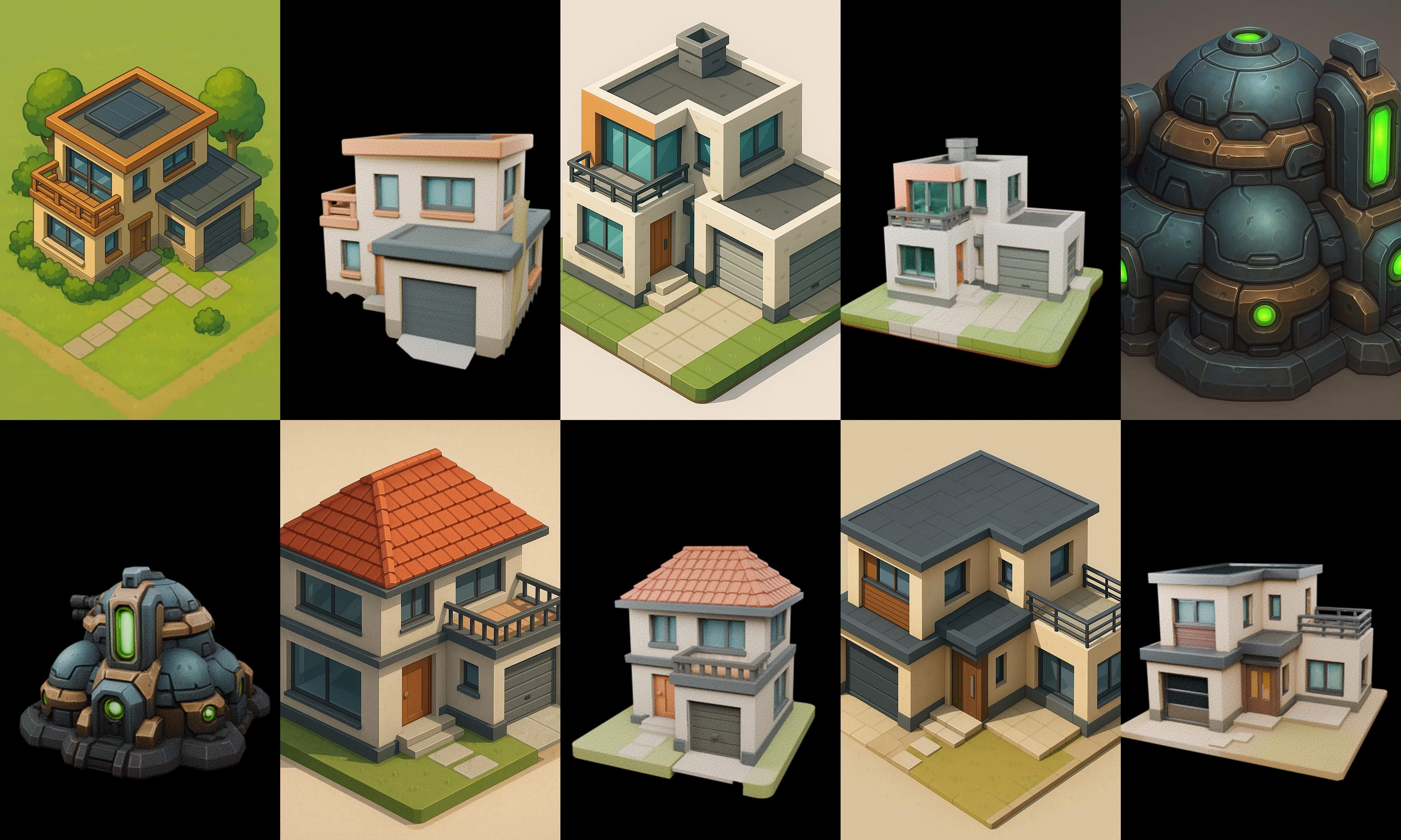 Home Sweet Home bundle 2 pack 100 glb 3D model_13