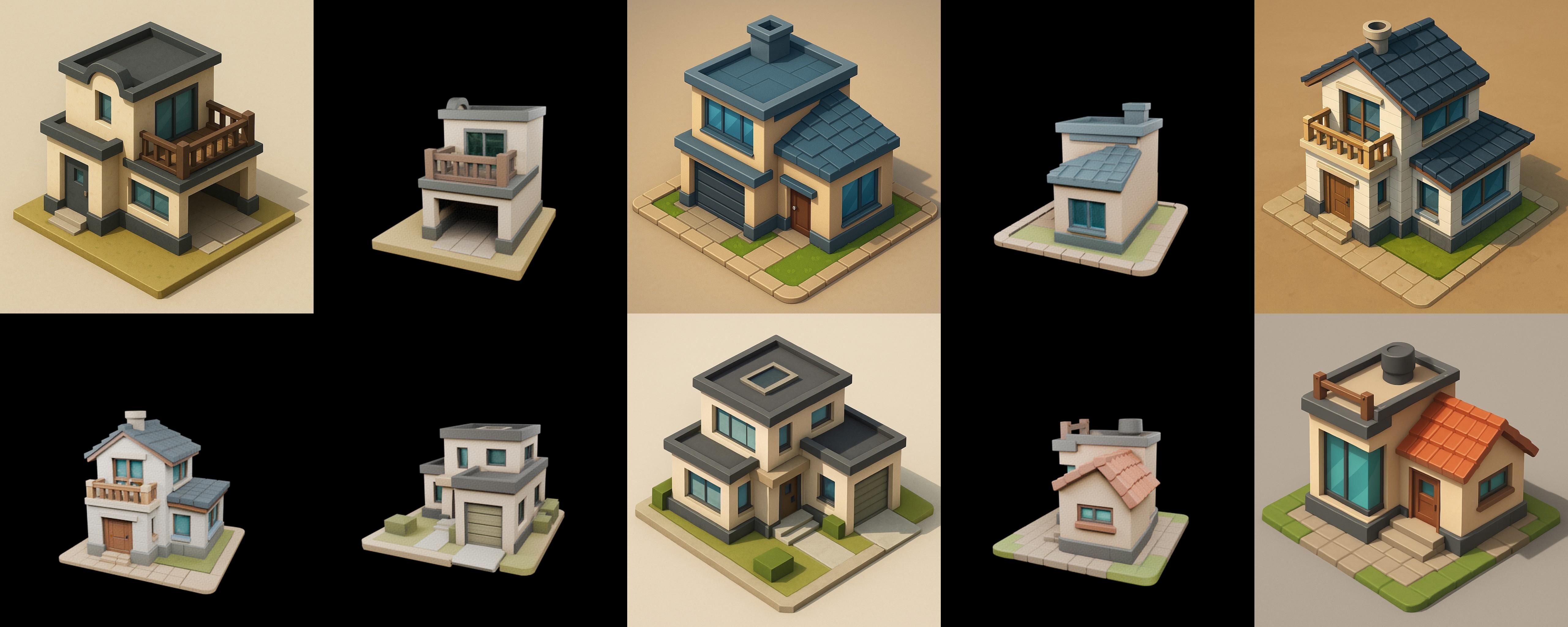 Home Sweet Home bundle 2 pack 100 glb 3D model_17