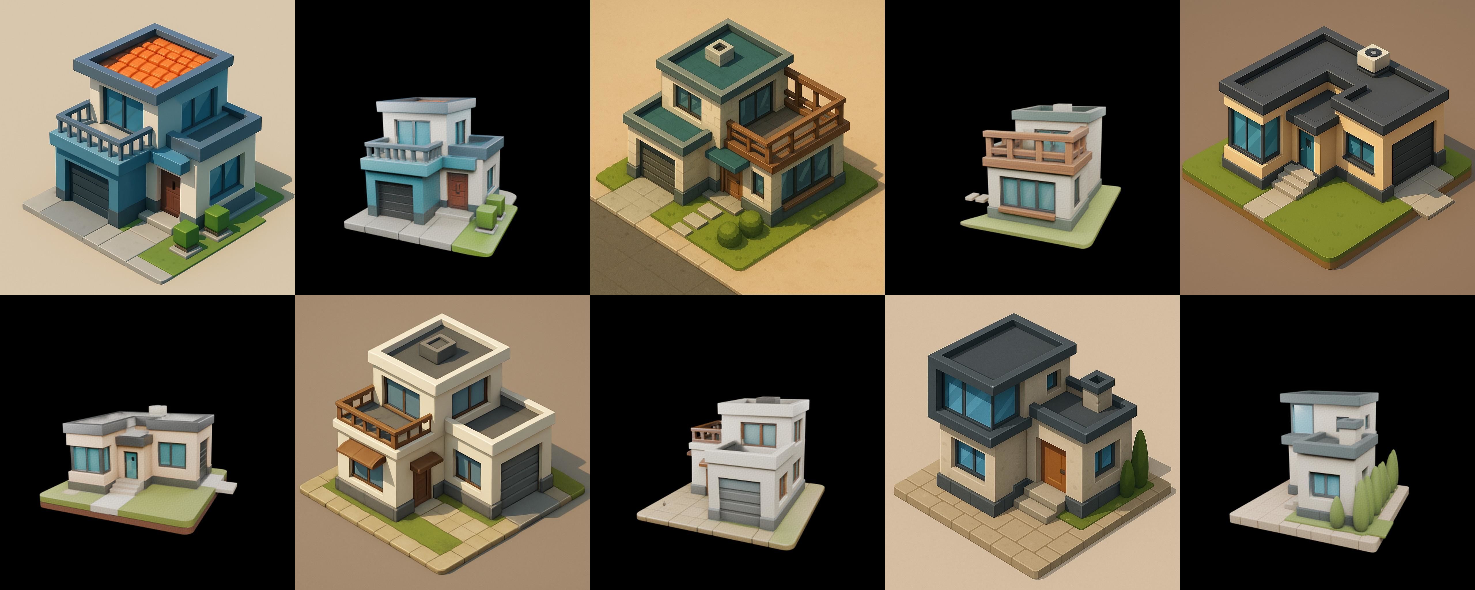 Home Sweet Home bundle 2 pack 100 glb 3D model_16