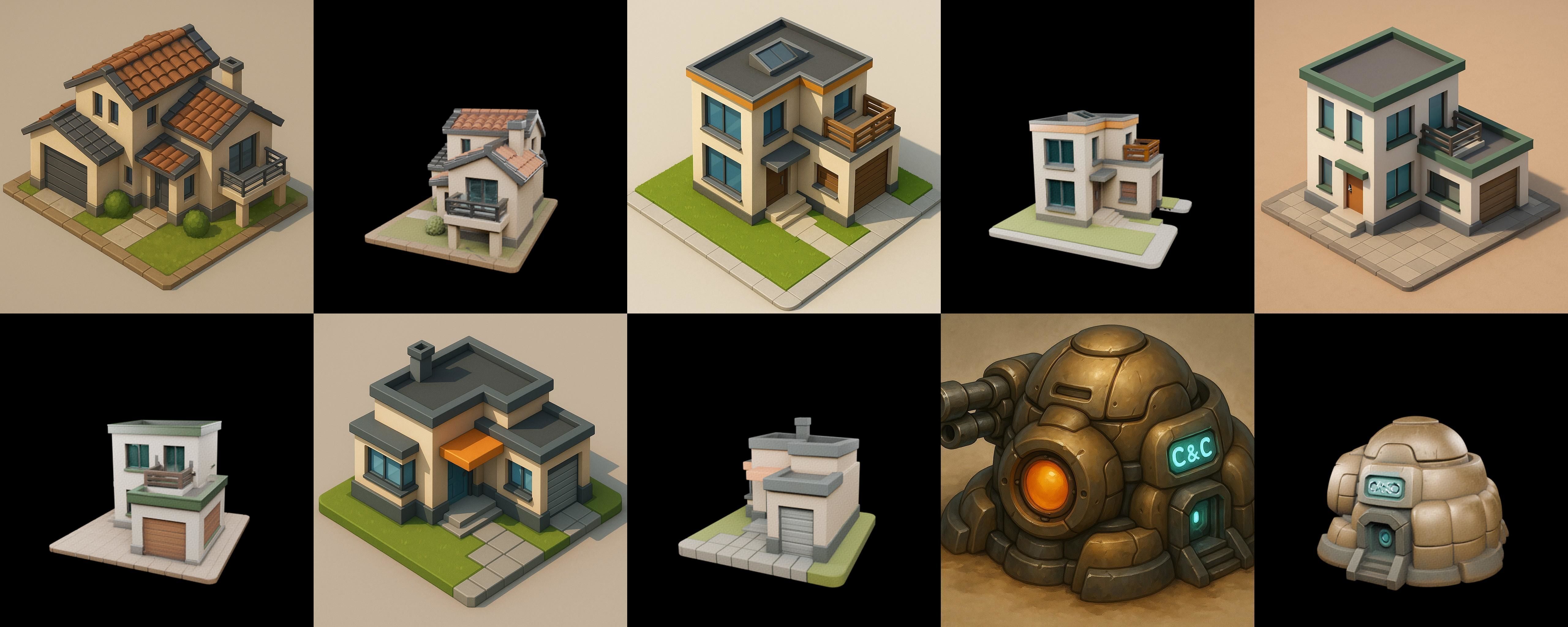 Home Sweet Home bundle 2 pack 100 glb 3D model_2