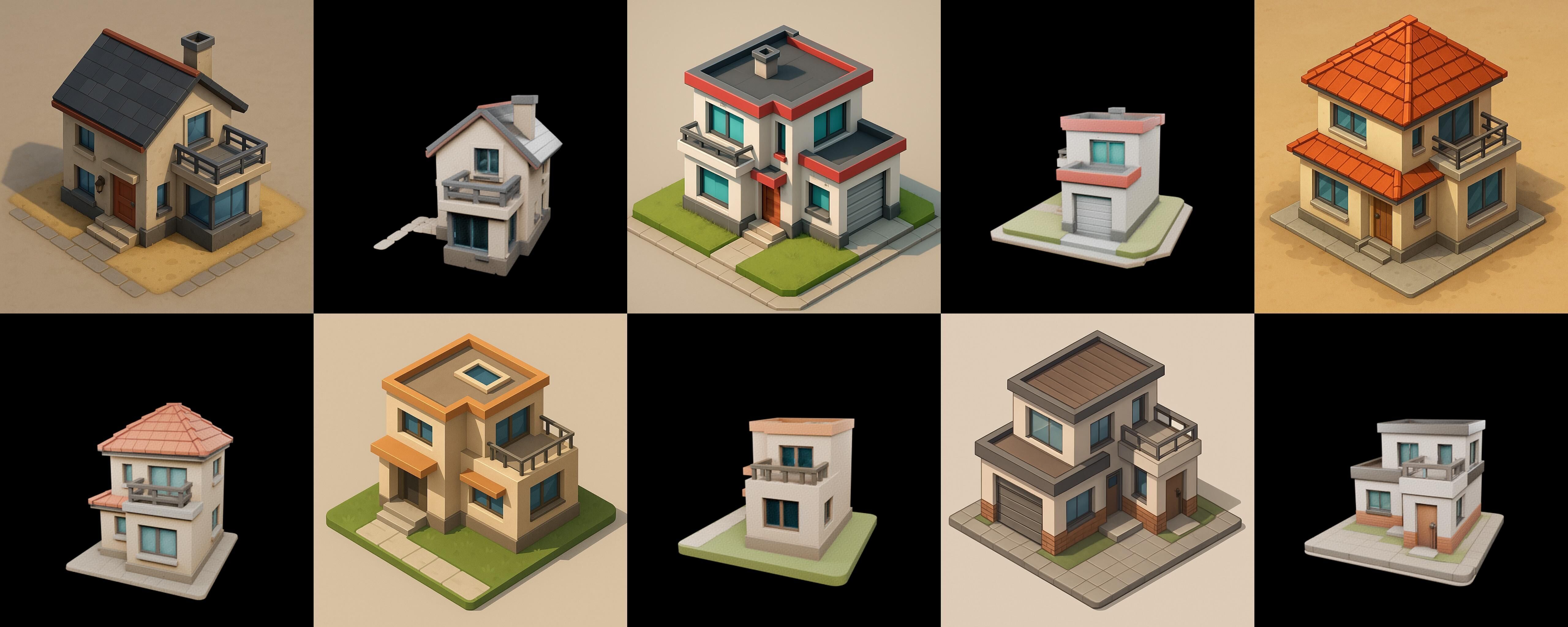 Home Sweet Home bundle 2 pack 100 glb 3D model_19