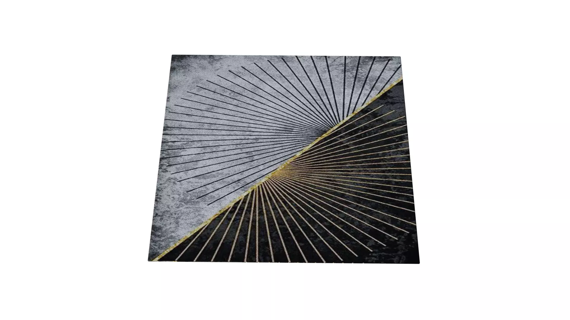 Patterned Carpet 3D Model Decorative Rug with Fabric Textures Low-poly 3D model_0