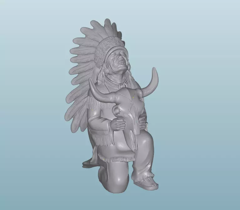 INDIAN W5 Native American Figures 3D print model_0