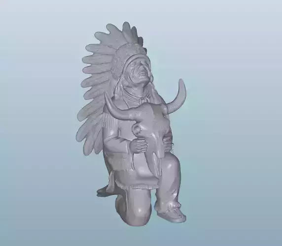 INDIAN  W5 Native American Figures 3D print model