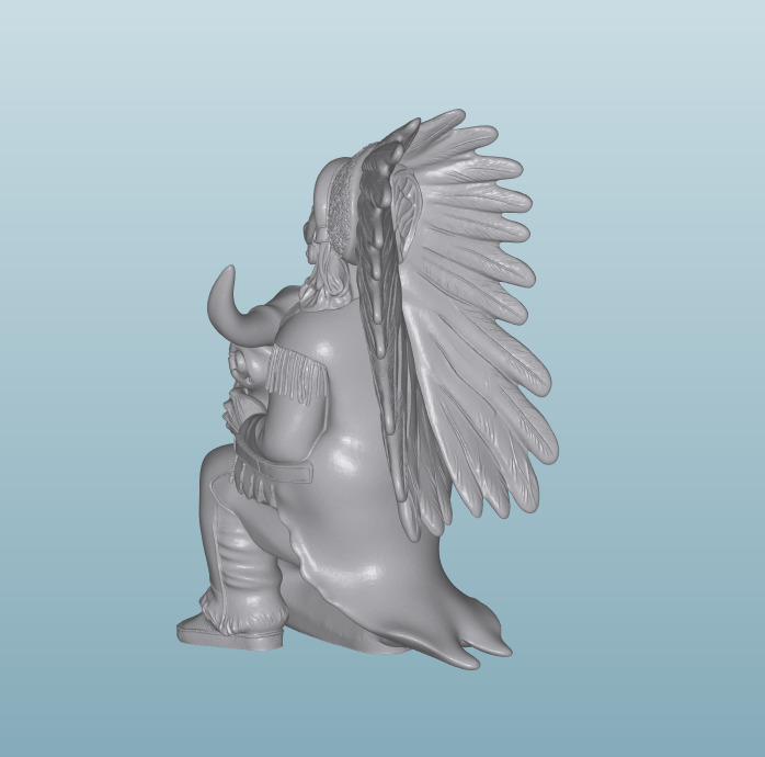 INDIAN W5 Native American Figures 3D print model_1